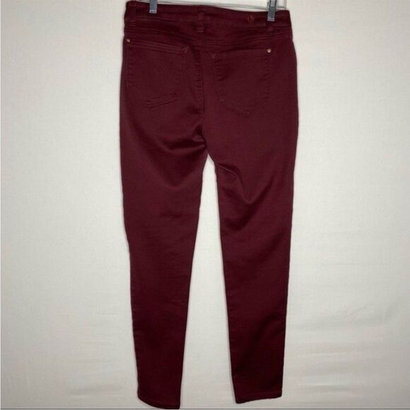 Kensie Jeans Women’s 8/29 Maroon Burgundy Denim Knockout Skinny Mid Rise Stretch - Picture 5 of 9